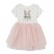 Childrens dress summer new European and American childrens short-sleeved child skirt mesh girl princess dress