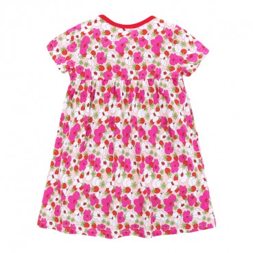 Childrens dress Europe and the United States childrens clothing summer new girl dress cotton short sleeve childrens