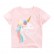 Girls T-shirt European and American childrens clothing summer new bike T-shirt cotton short-sleeved childrens