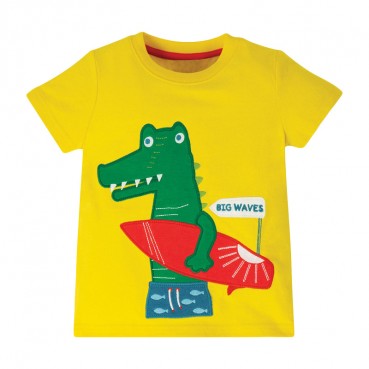 European and American T-Shirt Summer New Boys T-Shirt Cotton Short Sleeve Cartoon Childrens T-Shirt