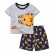 Childrens suit Europe and the United States childrens clothing summer new childrens suit cartoon short-sleeved