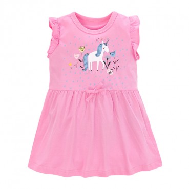 European and American skirt summer new girl dress cotton sleeveless childrens clothing dress