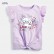 Girls T-shirt European and American childrens clothing summer new short sleeve children T-shirt knit cotton