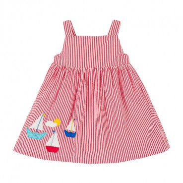 Childrens dress European and American childrens clothing summer new striped girls dress hamper children skirt