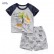 European and American childrens wear summer new childrens clothing set knit short-sleeved childrens suit cotton suit