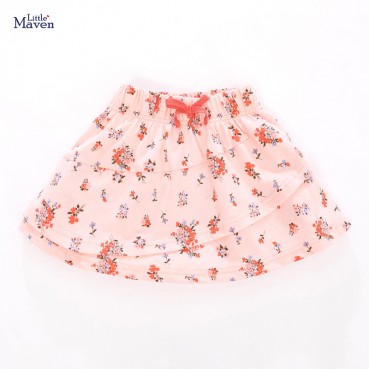 Child short skirt European and American style summer new short skirt knit cotton girl short skirt