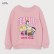 Child Wearer European and American autumn and winter new fleece childrens wear sweater round lead long-sleeved girls