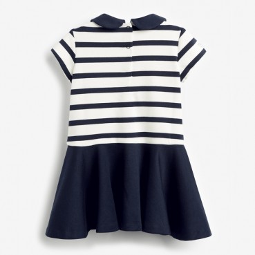 Girls dresses Europe and the United States childrens clothing summer new children skirt colored striped short sleeve