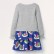 Childrens clothing autumn new European and American color matching girl dress long sleeve childrens skirt cotton