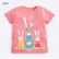 Girls T-shirt European and American childrens clothing summer new bike T-shirt cotton short-sleeved childrens