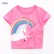 European and American childrens clothing summer new girl T-shirt knit cotton short-sleeved cartoon childrens T-shirt