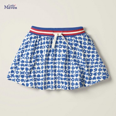 Child skirt European and American childrens clothing girl skirt knit cotton summer new childrens clothing skirt