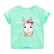 Child T-shirt summer new European and American childrens clothing girls T-shirt knit print short sleeve children