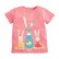 Girls T-shirt European and American childrens clothing summer new bike T-shirt cotton short-sleeved childrens