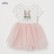 Childrens dress summer new European and American childrens short-sleeved child skirt mesh girl princess dress