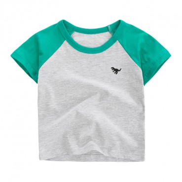 Child T-shirt European and American childrens clothing boys t-shirt cotton round neck short-sleeved summer new