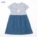 Girls dress summer new European and American childrens dress striped short sleeve childrens clothing dress