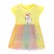 Childrens dress Europe and the United States childrens clothing summer new girl dress short-sleeved mesh childrens