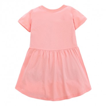 Childrens dress Europe and the United States childrens clothing summer new girl dress cotton short sleeve childrens