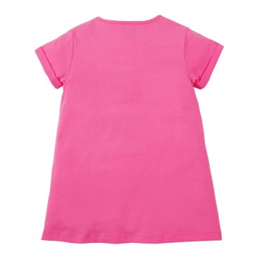 Child skirt summer new European and American childrens clothing brand childrens skirt cotton short-sleeved girl dress