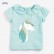 Girls T-shirt European and American childrens clothing summer new short sleeve children T-shirt knit cotton