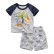 European and American childrens wear summer new childrens clothing set knit short-sleeved childrens suit cotton suit