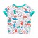 European and American childrens wear summer new childrens clothing set knit short-sleeved childrens suit cotton suit