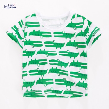 Childrens clothing T-shirt European and American childrens wear summer new short-sleeved children T-shirt knit