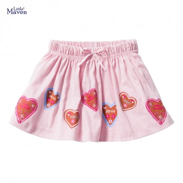 European and American skirt summer new childrens clothing girls skirt knit cotton childrens dress short skirt