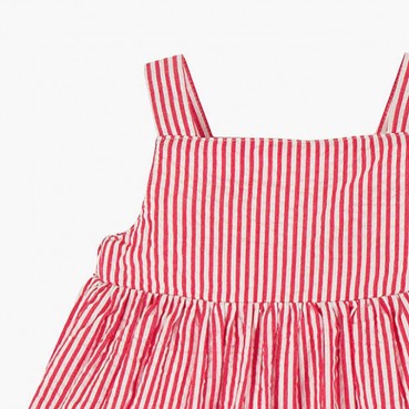 Childrens dress European and American childrens clothing summer new striped girls dress hamper children skirt