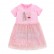 Girls dresses Europe and the United States childrens wear summer new childrens skirt short sleeve printed childrens