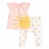 European beauty suit summer new childrens clothing suit short sleeve girl suit cotton suit