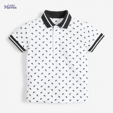 Childrens clothing polo shirt European and American childrens wear summer new lapel boy t-shirt cotton children