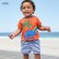 Childrens suit summer new European and American childrens wear knit cotton short-sleeved boy suit