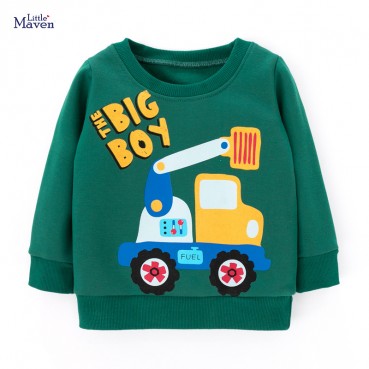 European and American childrens winter new childrens sweater knitted round leader sleeves childrens sweater fleece