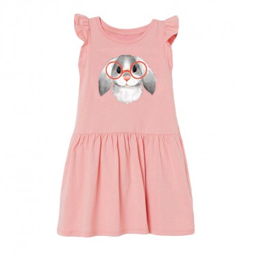 Childrens dress summer new European and American childrens sleeveless girl dress knit children skirt