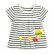 Girl T-shirt European and American childrens wear summer new short-sleeved children T-shirt cartoon striped bottoming