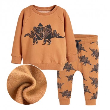 European and American childrens clothing autumn and winter childrens sweater set knit card tong long sleeve children