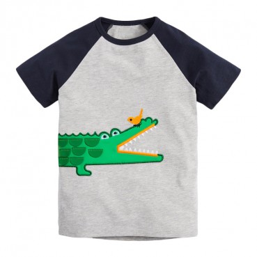 Child T-shirt European-style childrens clothing summer new children T-shirt cotton short-sleeved boy t-shirt