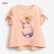 Child T-shirt European and American childrens clothing summer new girl short-sleeved T-shirt cotton round neck