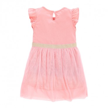 Child skirt summer new European and American childrens clothing girls dress short sleeve childrens skirt