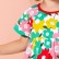 Summer new childrens clothing set European and American style short-sleeved girls suit cotton suit