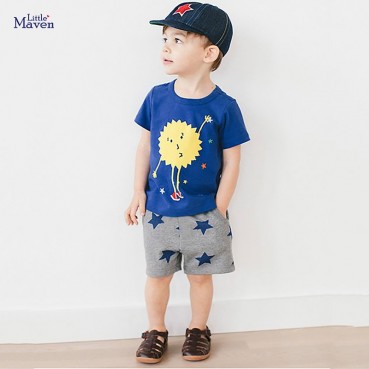 European and American childrens trousers summer new children shorts knit cotton children shorts cartoon