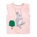 Girls T-shirt European and American childrens wear summer new bike T-shirt knit cotton round got children T-shirt