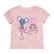 Child T-shirt European and American style summer new childrens clothing T-shirt knit cotton short-sleeved girl T-shirt