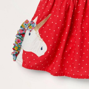 Half-length skirt European and American childrens clothing summer new girl skirt woven cord velvet cartoon