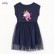 Child skirt summer new European and American childrens clothing girls dress cartoon printing network yarn children