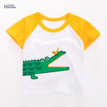 Child T-shirt European-style childrens clothing summer new children T-shirt cotton short-sleeved boy t-shirt