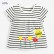 Girl T-shirt European and American childrens wear summer new short-sleeved children T-shirt cartoon striped bottoming