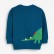 European and American childrens sweater fleece boys sweater autumn and winter knit round leader sleeves childrens